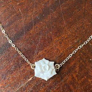 White flower necklace